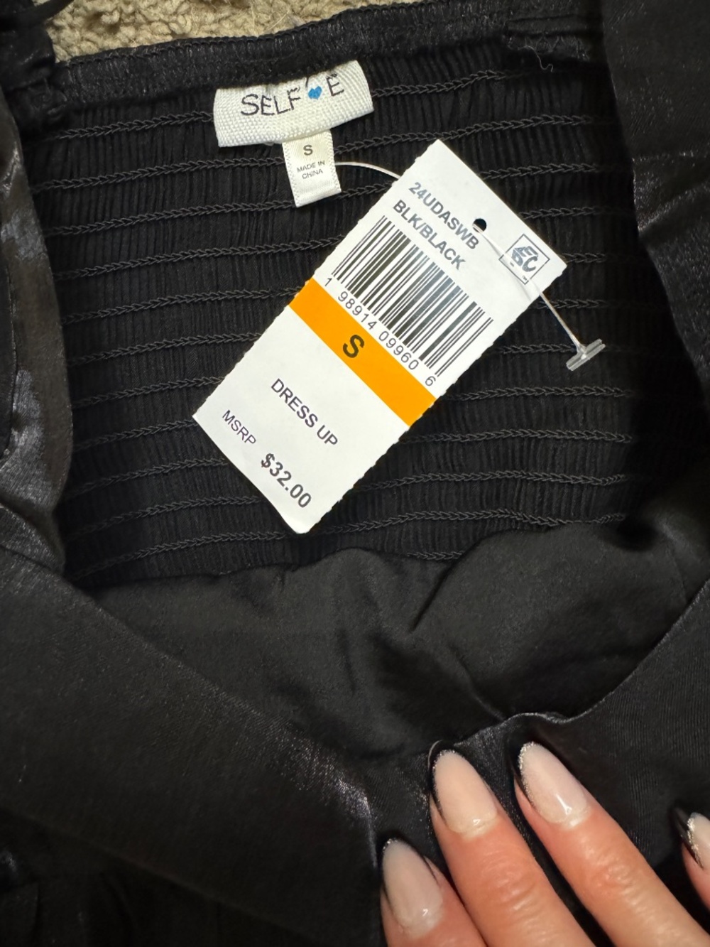 Self Esteem Long-Sleeve Pintuck Bust Woven Top - Picture 2 of 4